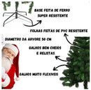 ENVIO NACIONAL - Árvore de Natal Verde 120cm/150cm/180cm com Galhos