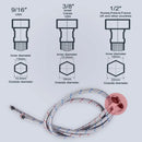 Torneira de cozinha em inox espesso, montada na bancada, com bico extensível