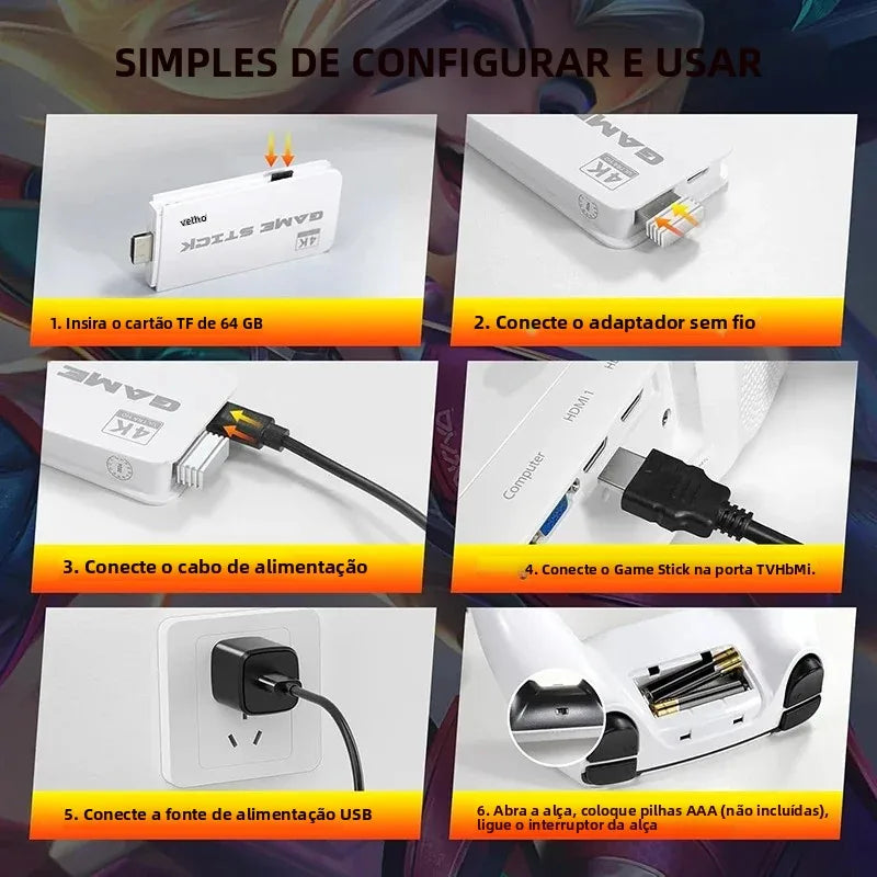 EMULADOR HDMI- JOGOS RETRO M15 4K