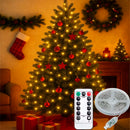 Lâmpadas LED USB amarelas de Natal com 10 metros de comprimento