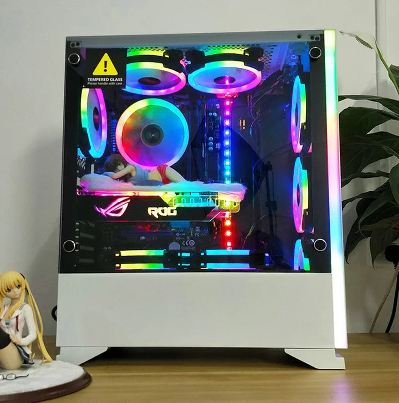 Cooler de 120 mm para gabinete de PC, conector RGB de 6 pinos